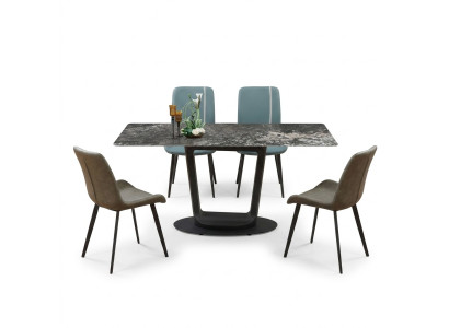 Design di mobili di lusso per sala da pranzo set di sedie e tavolo da pranzo.