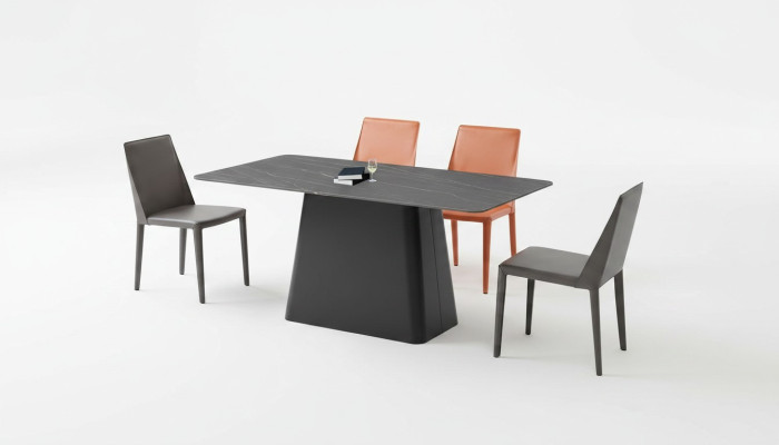 Tavolo da pranzo moderno in legno design tavoli in acciaio inossidabile sala da pranzo 180x90