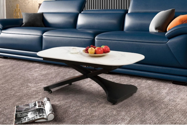 Tavolino design Tavoli a colonne Mobili da soggiorno di lusso 140x80