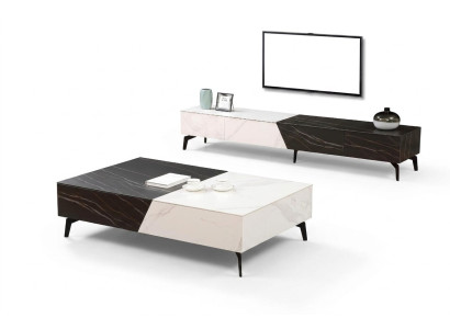 Tavolino da salotto con sideboard 2 pezzi mobili da soggiorno tavolo lowboard pareti di armadi credenza