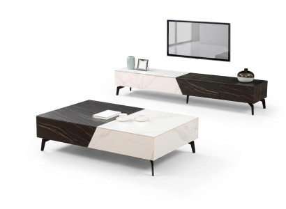 Tavolo in legno Tavolo Tavolino Tavolino Divano Design Soggiorno Lucido 130x80