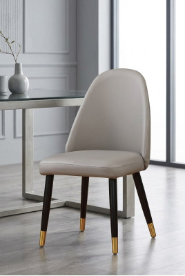 Sedia incomparabile in grigio per sala da pranzo in stile moderno.