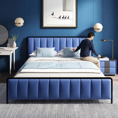 Letto classico Letto matrimoniale Letto 2x comodini Design in legno Nuovo Letti Set di 3 pezzi