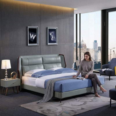 Letto 2x Comodini 3 pezzi. Mobili italiani Camera da letto Letti Legno Nuovo Set