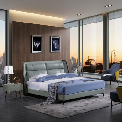 Letto 2x Comodini 3 pezzi. Mobili italiani Camera da letto Letti Legno Nuovo Set