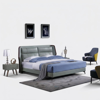 Letto 2x Comodini 3 pezzi. Mobili italiani Camera da letto Letti Legno Nuovo Set