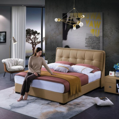 Design camera da letto 3 pezzi. Letto 2 comodini Set di mobili classici di lusso