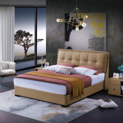 Design camera da letto 3 pezzi. Letto 2 comodini Set di mobili classici di lusso