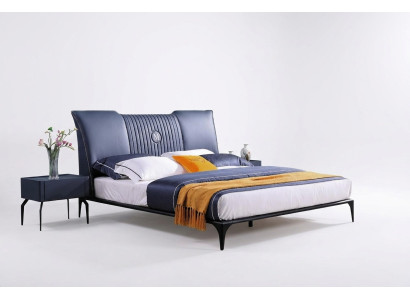 Camera da letto Mobili 3 pezzi Set Letto da hotel + 2 comodini Lucido Letti Italia