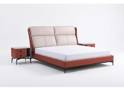 Set da camera da letto classico con letto 2 comodini 3 pezzi nero
