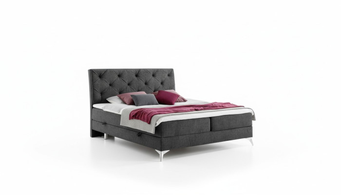 Testo del letto in stoffa imbottita doppio design barocco moderno stile Chesterfield letti alberghieri