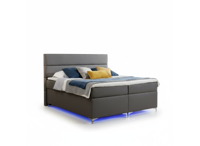 Letto boxspring Letto matrimoniale Letto in pelle Letti imbottiti Arredamento per la camera da letto 180x200