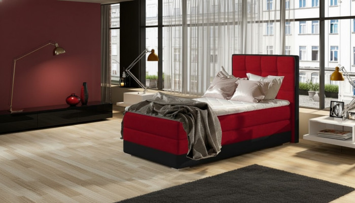 Letto imbottito design di lusso Hotel Letti 90x200 cm Camera da letto Boxspring Singolo