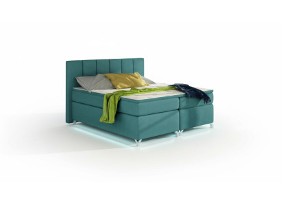 Lusso Designer Letto imbottito Letto Letti Letto designer Boxspring Tessile 180x200 Nuovo