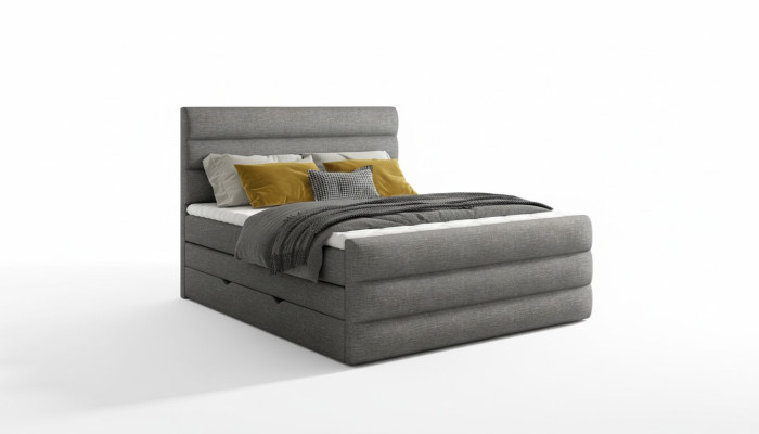 Letto boxspring di lusso, letti di design, arredamento per hotel, letto matrimoniale 140/160/180x200