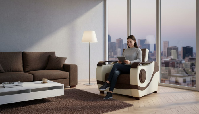 Club Lounge Sedia Poltrona Designer Divano Poltrona Poltrona TV Imbottita Singola