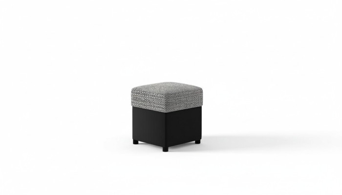 Designer di lusso poggiapiedi imbottito seduta tessile relax divano da appoggio panca