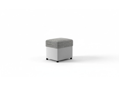 Hocker Pouf Poggiapiedi Mobili Casa Sedie Tessuto Grigio