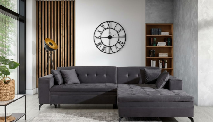 Design divano a L angolare in tessuto per soggiorno nuovo