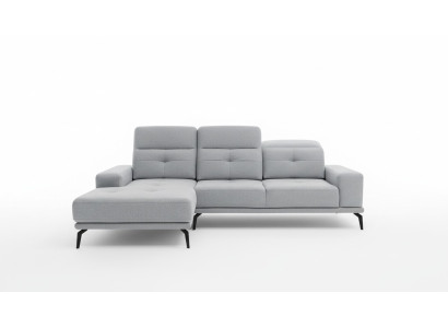 L Form Divano ad angolo in tessuto Set di sedute Insieme di design Tessile Divano Divano Nuovo