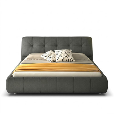 Design letto imbottito in pelle matrimoniale hotel camera da letto boxspring nuovo