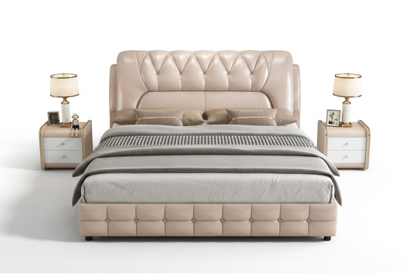 Designer Letto Imbottito Design Letto di Lusso Doppio Letto da Hotel 180x200cm