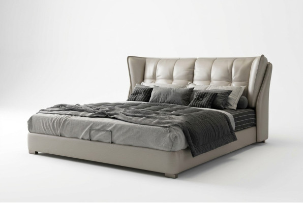 Grigio Letti Camera da Letto Imbottiti Letto Chesterfield Mobili Italiani