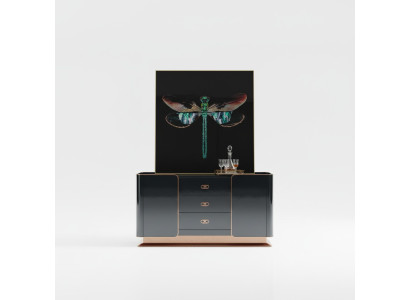 Comò credenza Design Mobili in legno Comodini credenza Legno massiccio Side