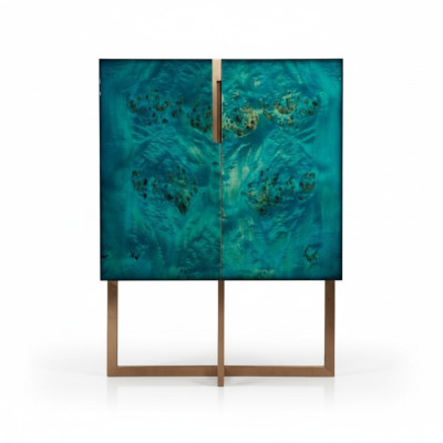 Mobiletto credenza da soggiorno con cassetti, design moderno, mobili di lusso in legno.