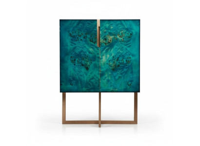 Mobiletto credenza da soggiorno con cassetti, design moderno, mobili di lusso in legno.