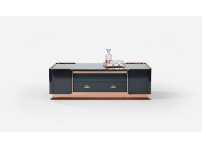 Tavolino in legno marrone, tavoli pregiati design moderno mobili di lusso soggiorno.