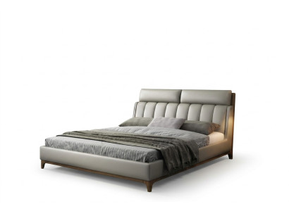 Design moderno Letto 180x200 Pelle Legno Letti Camera da letto matrimoniale