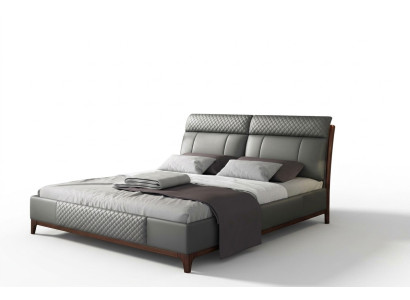 Letto Imbottito Design di Lusso 180x200cm Letti Matrimoniali da Hotel in Pelle per la Camera da Letto coniugale
