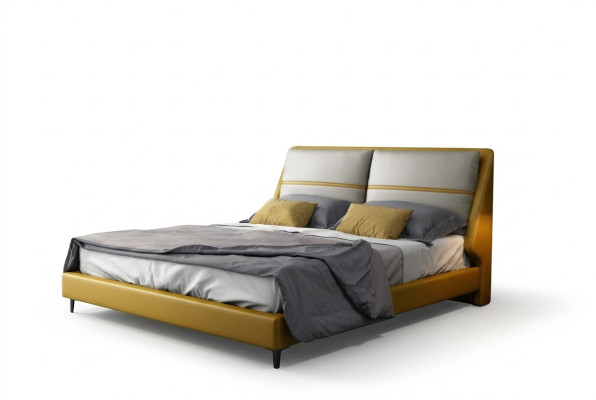Design lussuoso per letti da camera da letto di lusso, letti matrimoniali di lusso per hotel 180x200 cm.