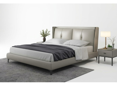 Letto classico Letto imbottito di lusso Camera da letto matrimoniale in legno 180x200