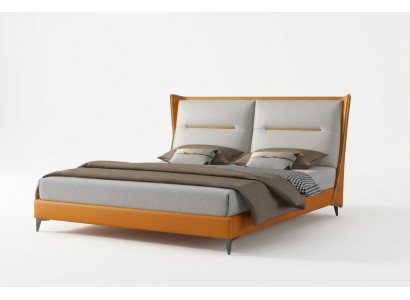 Design moderno Letto 180x200 in pelle Letti hotel Camera da letto matrimoniale