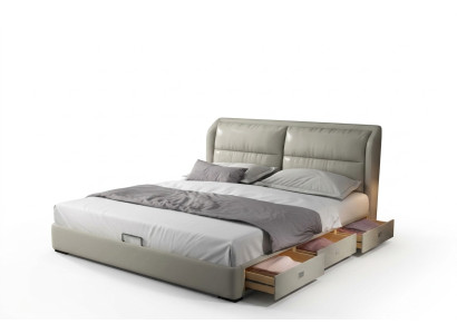 Letto designer camera da letto letti tessuto pelle hotel lusso imbottito velluto stoffa