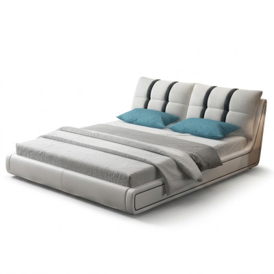 Designer letto camera da letto letti arredamento hotel di lusso imbottiti in pelle mobili