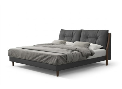 Letto dell'hotel di lusso design letti imbottiti in legno pelle camera da letto 180x200