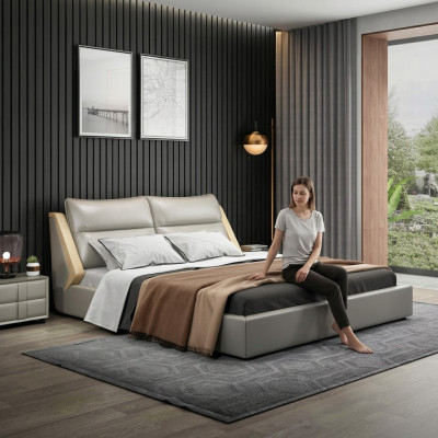 Camera da letto di lusso Design Letto in legno Letto Letti 180x200cm Letti Hotel