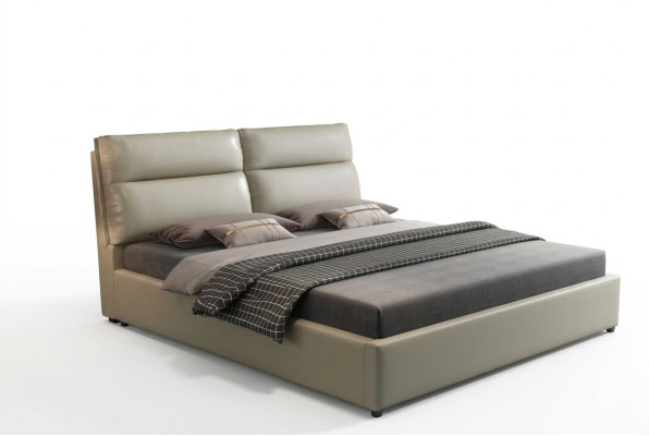 Design letto camera da letto tessile pelle imbottita Letti moderni 180x200cm.