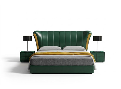 Letto imbottito Letto matrimoniale classico 180x200cm Legno Letti Camera da letto