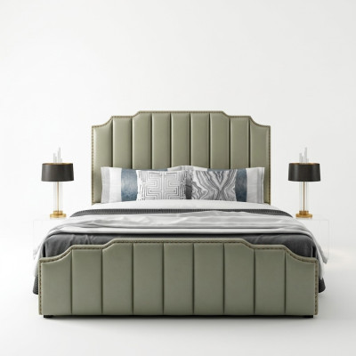 Camera da letto, design lussuoso del letto, letti matrimoniali 180x200cm, arredamento per hotel.