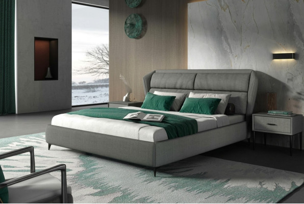 Letto Classico Letto Imbottito di Lusso Camera da Letto Matrimoniale Design Letto Letti 180x200cm