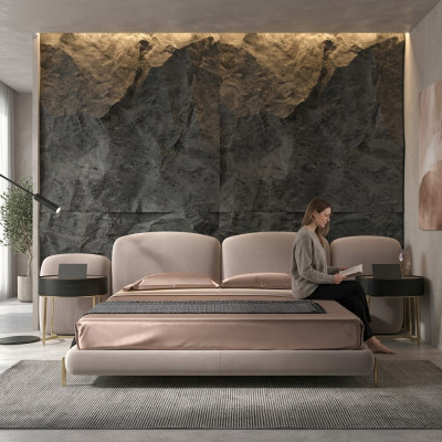 Letto imbottito Camera da letto Letti 180x200 Design italiano