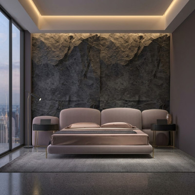 Letto imbottito Camera da letto Letti 180x200 Design italiano