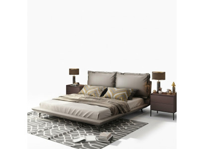 Letto matrimoniale Letto Letto matrimoniale Design di lusso Letti di lusso Letti di design Tessuto