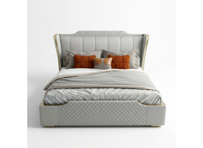 Letto in legno di design Mobili di lusso Letti matrimoniali Camera da letto 180x200cm