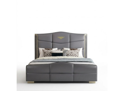 Design letto matrimoniale in pelle letto letto pelle imbottito matrimoniale 180x200cm