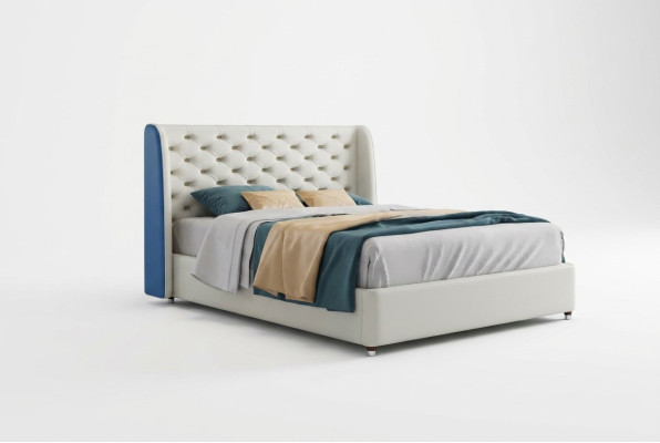Letto Imbottito Design di Lusso Letti Matrimoniali Hotel Camera da Letto in Pelle Moderni